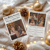 Krant Kerstnieuwsbrief Fotocollage Feestdagenkaart