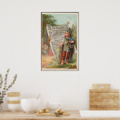  krant La Gaulois Renaissance Painting Newspaper Poster (Keuken)