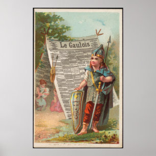  krant La Gaulois Renaissance Painting Newspaper Poster