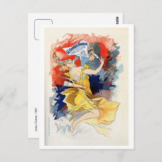  krant Le courrier français Briefkaart (Voorkant / Achterkant)
