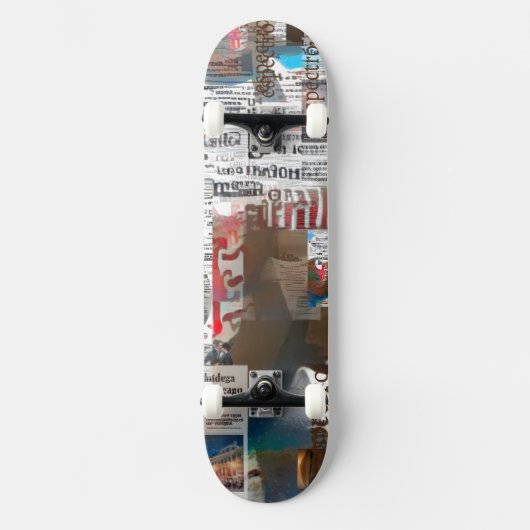 Krant Mache-Argentino (Espectro) Persoonlijk Skateboard (Voorkant)