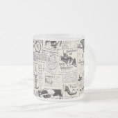  krant matglas koffiemok (Voorkant rechts)