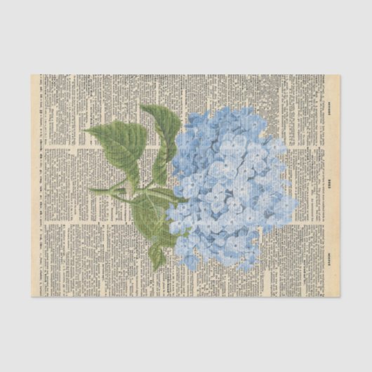  krant met blauw ventilatorontkoppeling tissuepapier (Voorkant)