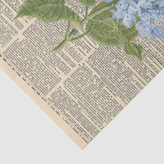  krant met blauw ventilatorontkoppeling tissuepapier (Detail)