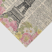 krant met Flowers Paris ontkoppeling Tissuepapier (Detail)