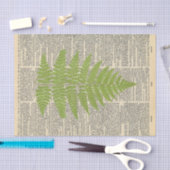 krant met groene leder-ontkoppeling tissuepapier (Craft)