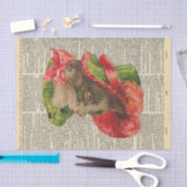  krant met kat Wearing Pet ontkoppeling Tissuepapier (Craft)