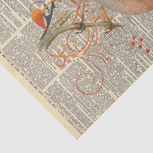  krant met ontkoppeling van vogels tissuepapier (Detail)