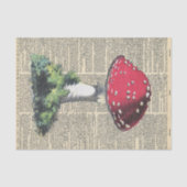  krant met rode paddenstoel ontkoppeling tissuepapier (Voorkant)