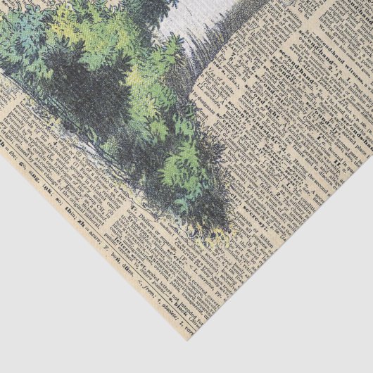  krant met rode paddenstoel ontkoppeling tissuepapier (Detail)