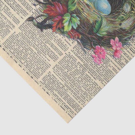  krant met vogelontkoppeling tissuepapier (Detail)