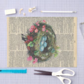  krant met vogelontkoppeling tissuepapier (Craft)