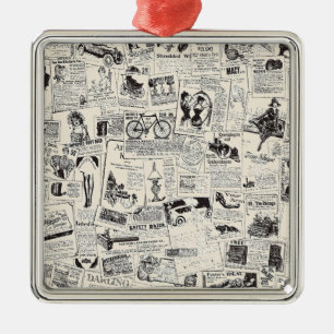  krant metalen ornament
