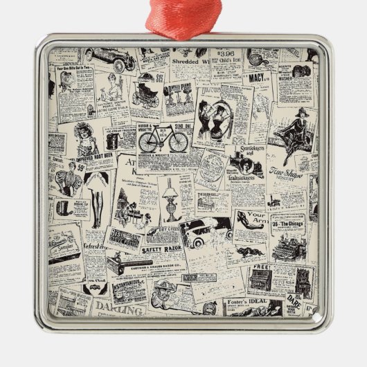  krant metalen ornament (Voorkant)