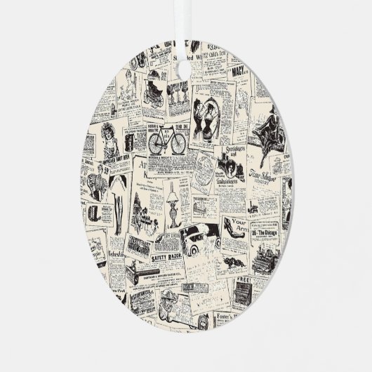  krant metalen ornament (Voorkant links)