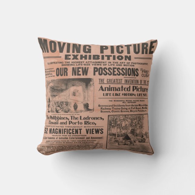  krant "Moving Afbeelding" Pillow Kussen (Voorkant)