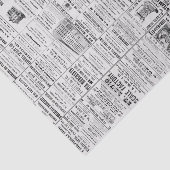  krant News Black & White Decoupaging Tissuepapier (Detail)