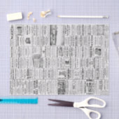  krant News Black & White Decoupaging Tissuepapier (Craft)