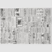  krant News Black & White Decoupaging Tissuepapier (Voorkant)