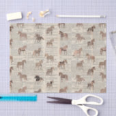  krant Paardencollage Tissuepapier (Craft)