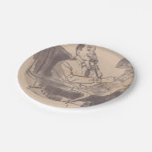 krant Papa Borden Papieren Bordje (Gekanteld)