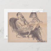  krant papa Briefkaart (Voorkant / Achterkant)