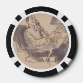 krant Papa Poker Chip (Achterkant)
