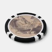 krant Papa Poker Chip (Enkel)