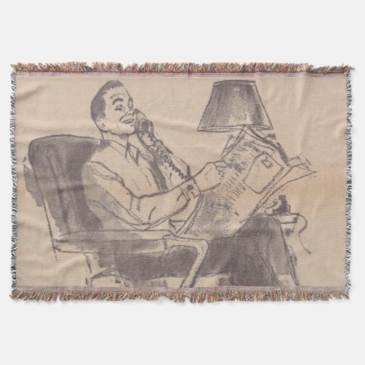  krant Papa Throw Blanket Deken (Voorkant)