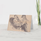  krant Papa Wenskaart Kaart (Voorkant)