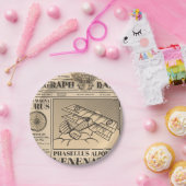  krant papieren bordje (Feest)