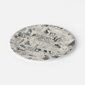  krant papieren bordje (Gekanteld)