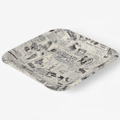  krant papieren bordje (Gebogen)