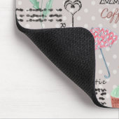  krant poka dots stijlvol retro muismat (Hoek)