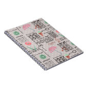  krant poka dots stijlvol retro notitieboek (Rechterzijde)