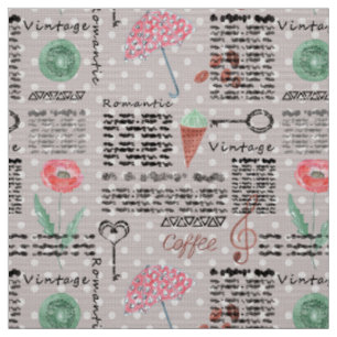 krant poka dots stijlvol retro stof