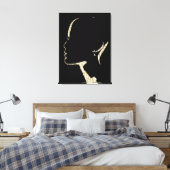 Krant Print Mode Silhouette Art (Insitu (Slaapkamer))