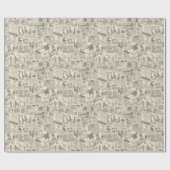  krant Retro Gifts  Cadeaupapier (Vlak)