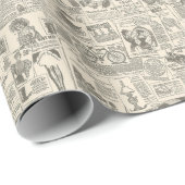  krant Retro Gifts  Cadeaupapier (Rol Hoek)