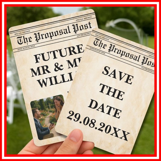 Krant Rustic Fun Photo Sla de datum op Kaart