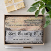  krant "Rustic Newspaper Decoupage" Tissuepapier (Geschenk)