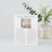 Krant "Save the Date" Save The Date (Staand voorkant)