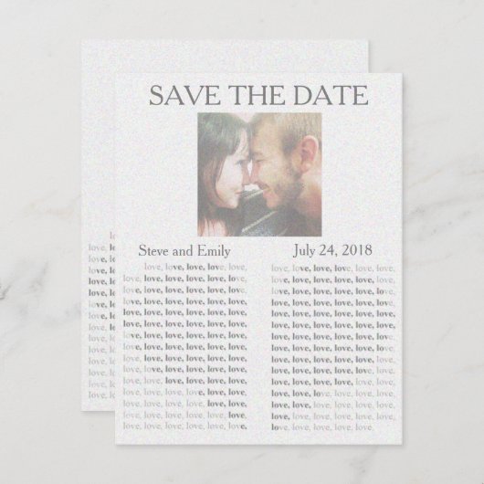 Krant "Save the Date" Save The Date (Voorkant / Achterkant)