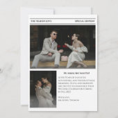 Krant Save the Date Trouwkaart (Achterkant)