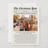  krant Sjabloon Flat Holiday Kaart (Voorkant)