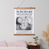  krant stijl Moederdag Hangend Wandkleed (Slaapkamer)