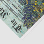  krant Texture Rustic Decoupage Tissuepapier (Detail)