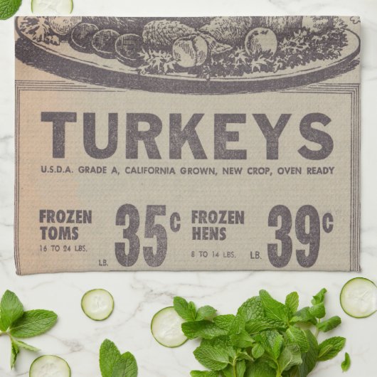  krant Thanksgiving Kitchen Towel Theedoek (Gevouwen)