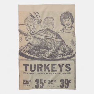 krant Thanksgiving Kitchen Towel Theedoek