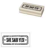 Krant Thema Gehavende Ze Heeft Ja Gezegd! Rubberstempel (Gestempeld)